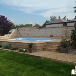Sandsteinpflaster im Garten